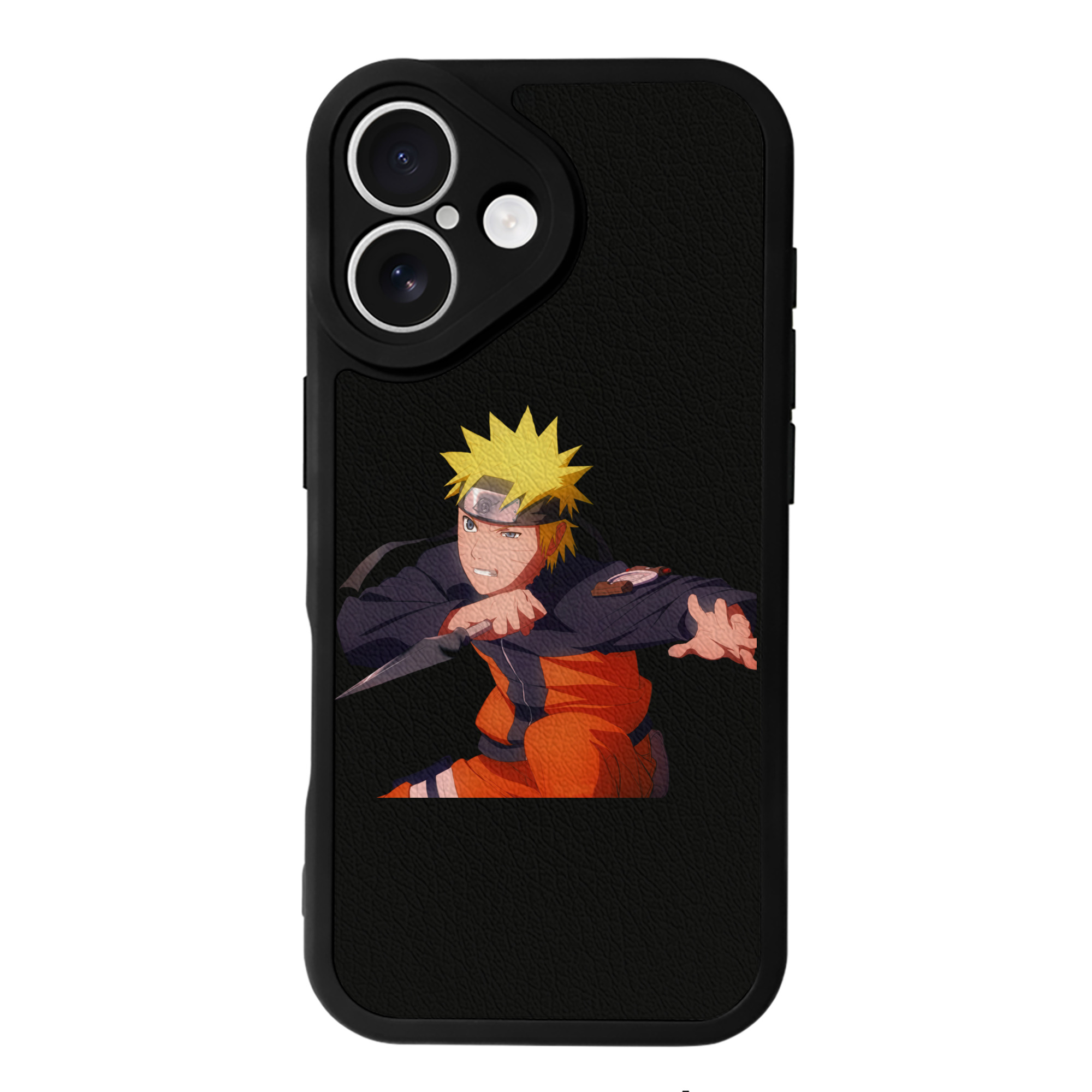 （画像用） NARUTO -ナルト- うずまき ナルト Uzumaki Naruto 【iPhone 16シリーズ対応】シリコンスマホケース（レザー調） 材質：シリコン